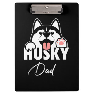 Porte-bloc Fière Husky père sibérien