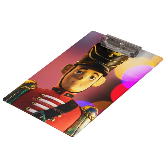 Porte-bloc figurine de soldat de jouets de Noël SlipperyJoe g (Incliné)