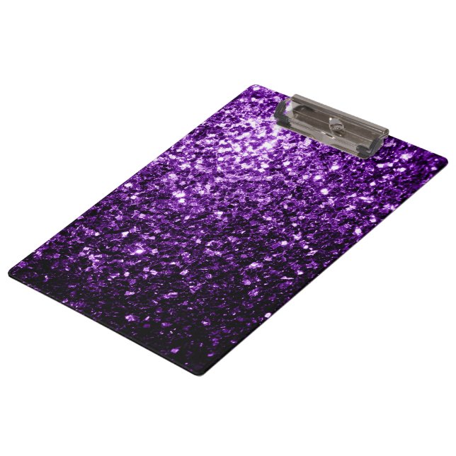 Porte-bloc Flamme de parties scintillant foncé violet brillan (Incliné)
