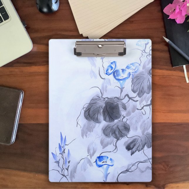 Porte-bloc Fleur bleue (Créateur téléchargé)