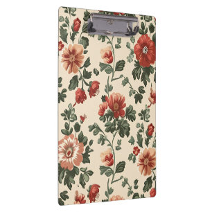 Porte-bloc Fleur de jardin rustique - Vintage motif floral ro
