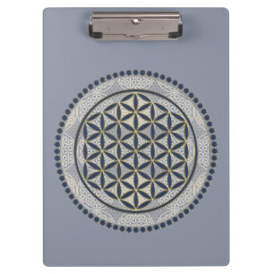 Porte-bloc FLEUR DE VIE - Art du Symbole de Géométrie Sacrée 