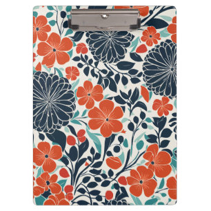 Porte-bloc Fleur moderne et noire
