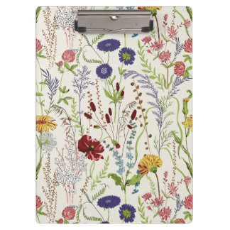 Porte-bloc Fleur sauvage de prairie dessinée à la main de sty