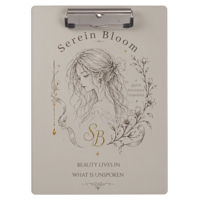 Porte-bloc Fleur Serein (Devant)
