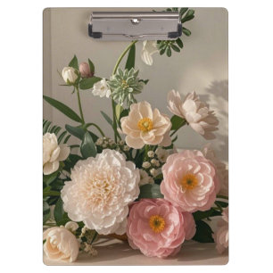 Porte-bloc Fleurs colorées élégantes inspirées de l'ancien