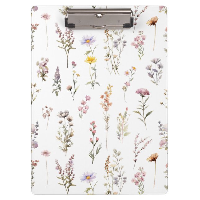 Porte-bloc Fleurs colorées, Fleurs sauvages, Fleurs de Jardin (Devant)