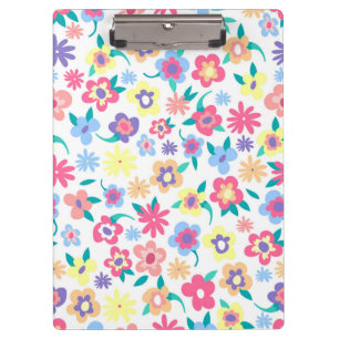 Porte-bloc Fleurs de printemps colorées mignonnes motif