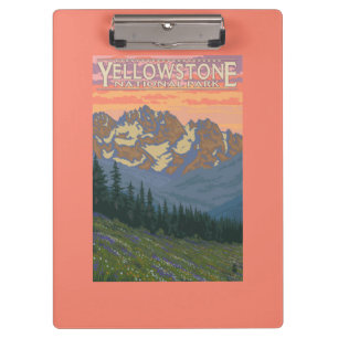 Porte-bloc Fleurs de ressort - parc national de Yellowstone