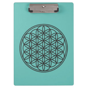 Porte-bloc FLEURS DE VIE - Symbole de géométrie sacrée plan 1