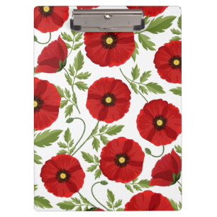 Porte-bloc Fleurs d'été joyeuses floraison de pavot