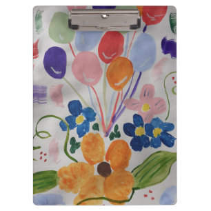 Porte-bloc Fleurs et ballons