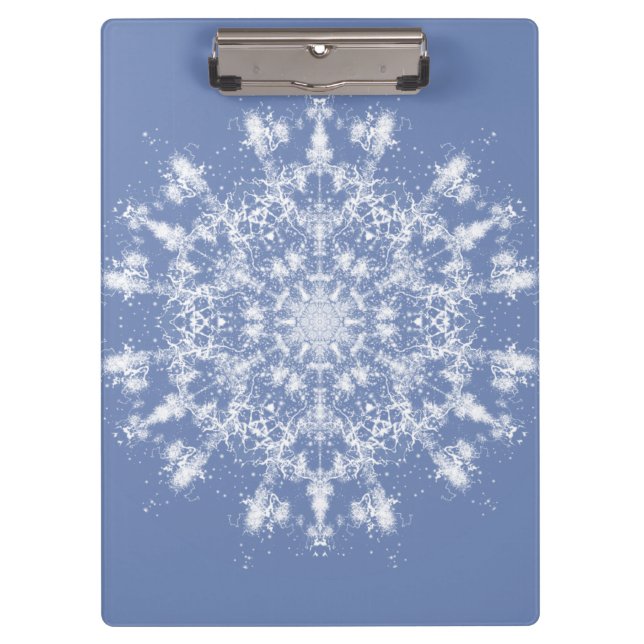 Porte-bloc Flocon de neige fractionné en dentelle Abstraite s (Devant)