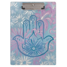 Floral Hamsa Porte - bloc