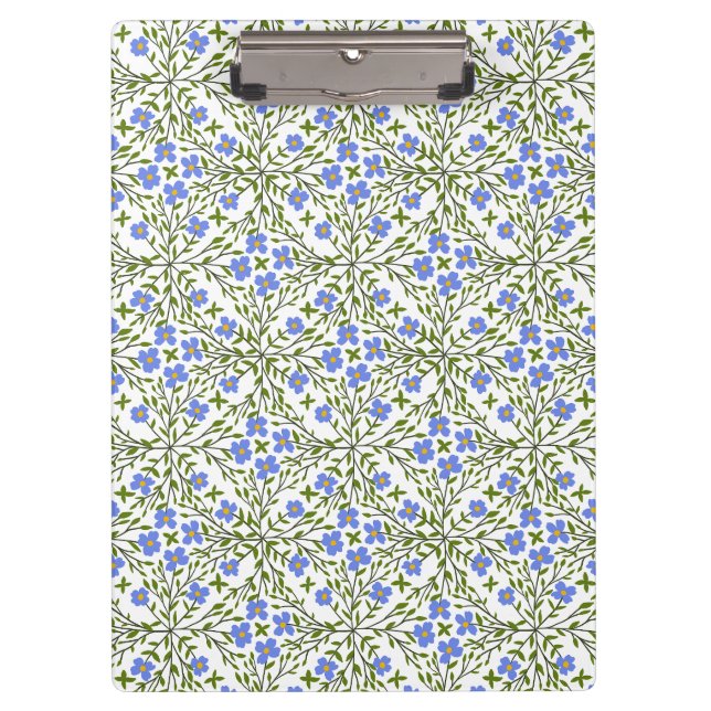 Porte-bloc Flore Bleue Ditsy Motif Floral (Devant)