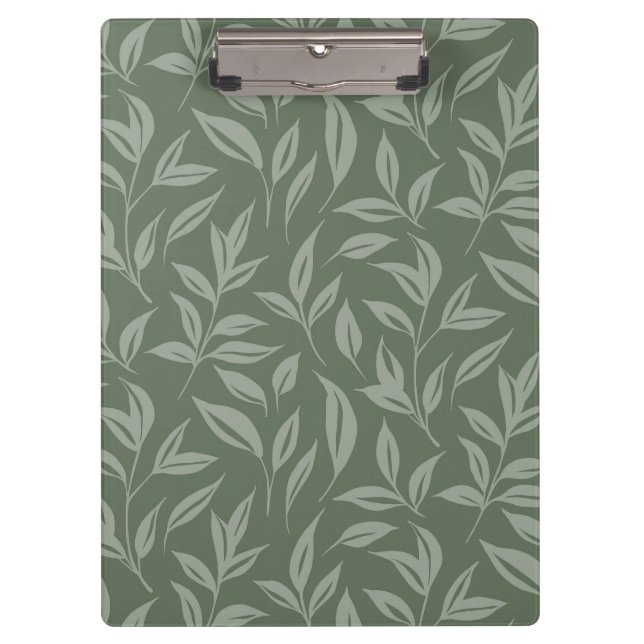 Porte-bloc Flore vert Sage (Devant)