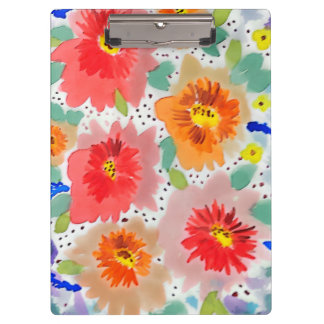 Porte-bloc Flores rojas