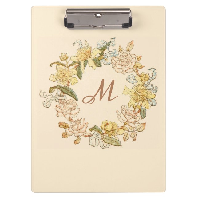Porte-bloc Foliage Wreath Elopement Moderne Design tendance (Devant)