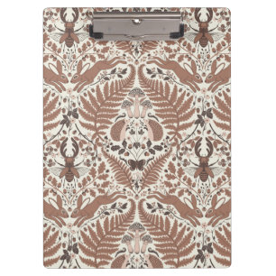 Porte-bloc Forêt de mousse de Mocha/Bois et plantes