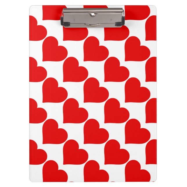 Porte-bloc Forme de cœur rouge amour classique minimalisme (Devant)