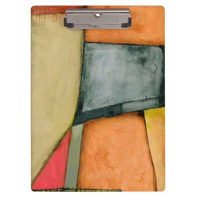 Porte-bloc Formes géométriques colorées contemporaines (Devant)