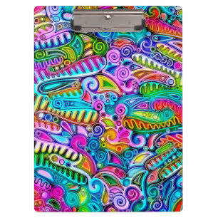 Porte-bloc Formes très colorées et abstraites art 9