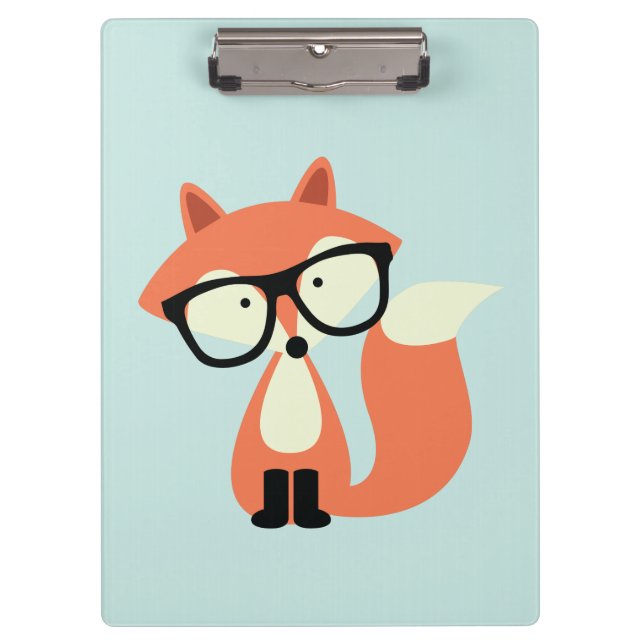 Porte-bloc Fox rouge de hippie mignon (Devant)