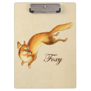 Porte-bloc "Foxy" - Dessin japonais Vintage d'un renard