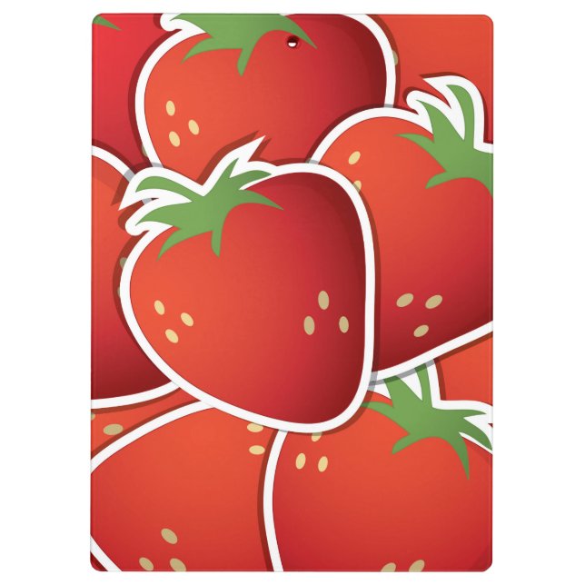Porte-bloc Fraises funky (Dos)