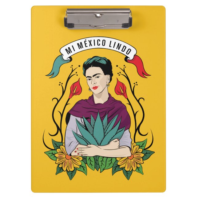 Porte-bloc Frida Kahlo | MI Mexique Lindo (Devant)