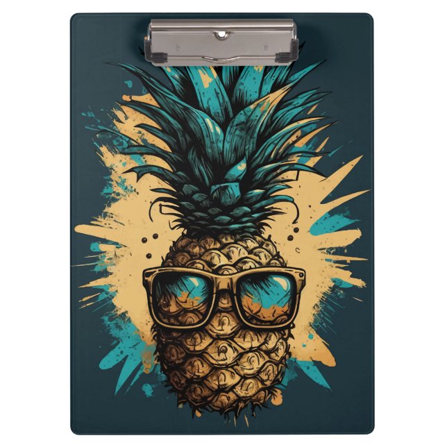 Porte-bloc Fruits d'ananas marrants (Devant)