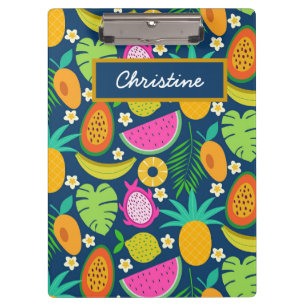 Porte-bloc Fruits de banane à l'ananas tropical 