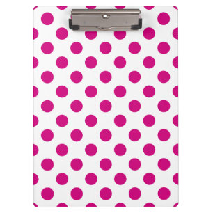 Porte-bloc Fuchsia polka