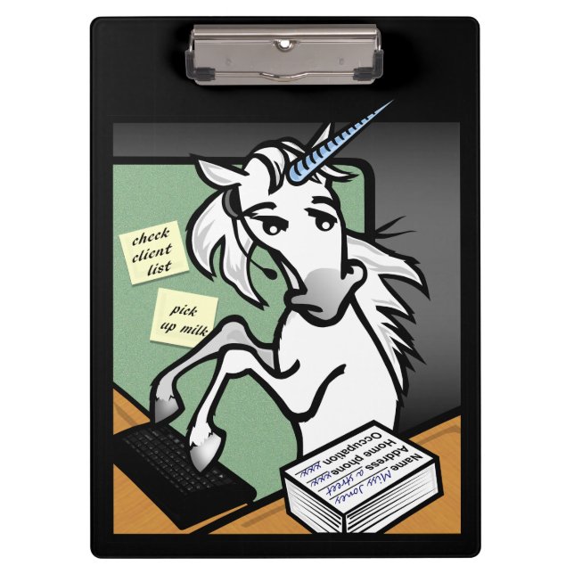 PORTE-BLOC FUNNY CLERICAL UNICORN PORTE - BLOC (Devant)