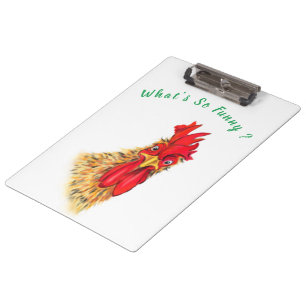 Porte-bloc Funny Rooster Porte - bloc - Texte personnalisé