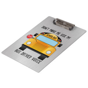 Porte-bloc Funny School Bus Driver