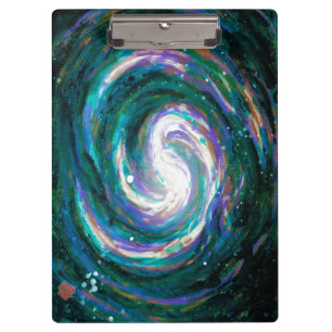 Porte-bloc Galaxie spirale dans l'espace