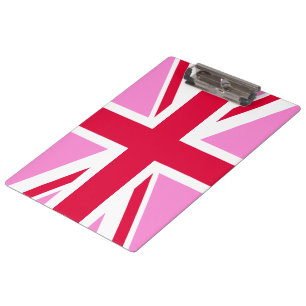 Porte-bloc GAY PRIDE britannique (Union Jack rose) (Drapeau b