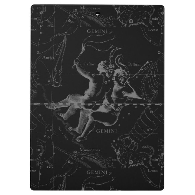 Porte-bloc Gemini Constellation Map 1690 (Dos)