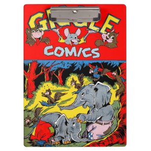 Porte-bloc Giggle Animal Elephant Comics Vintages