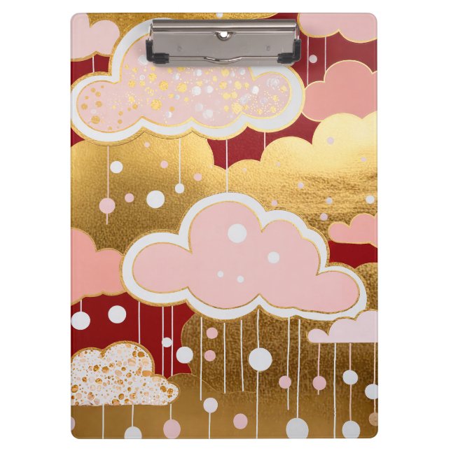 Porte-bloc Gilded Crimson Rainfall (Devant)