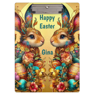 PORTE-BLOC GINA ~ HAPPY EASTER ~ EASTER BUNNIES ~ 