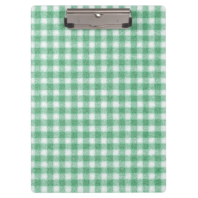 Porte-bloc Gingham vert menthe  (Devant)