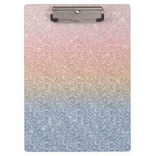 Porte-bloc Girly Blush Rose Gold Blue ombre
