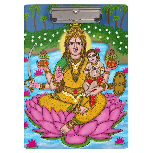Porte-bloc Goddess Lakshmi notebook (Devant)
