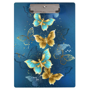 Porte-bloc Golden butterflies