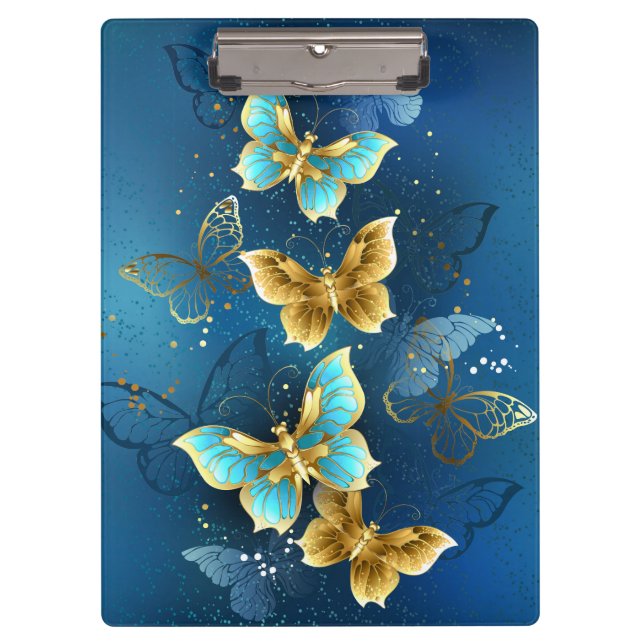 Porte-bloc Golden butterflies (Devant)