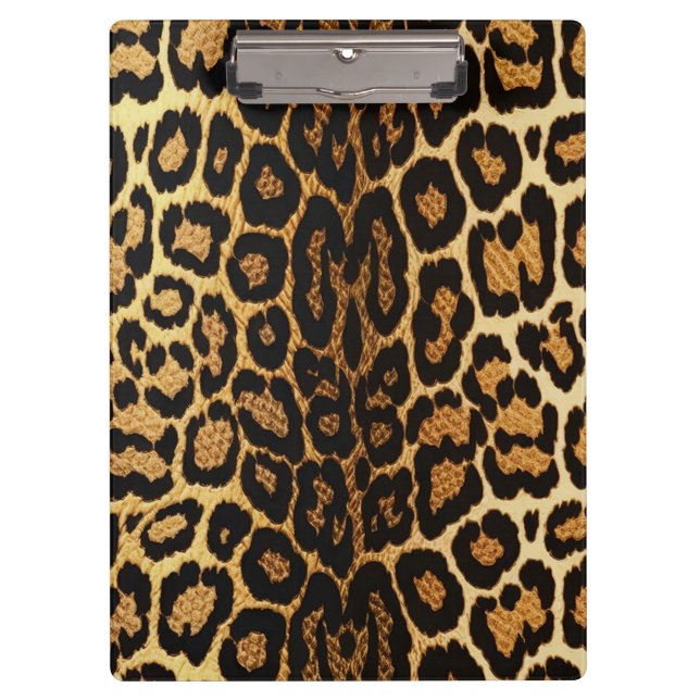 Porte-bloc Golden Leopard Chic 🐆 (Devant)