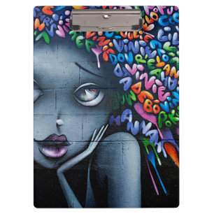 Porte-bloc Graffiti Art Cute Girl