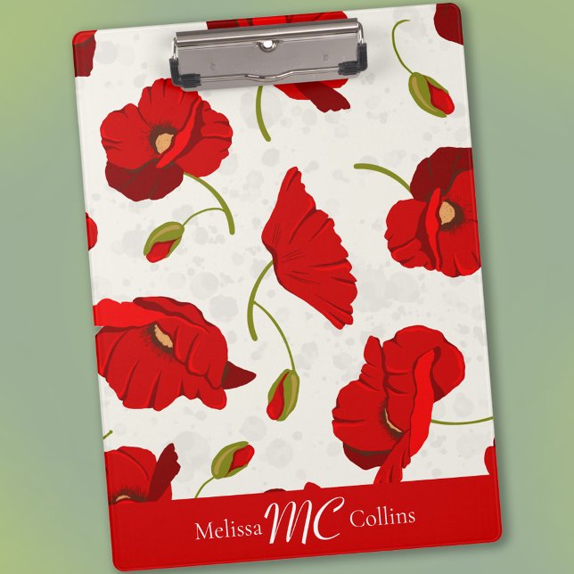 Porte-bloc Grand, audacieux, Porte - bloc Red Poppies (Créateur téléchargé)